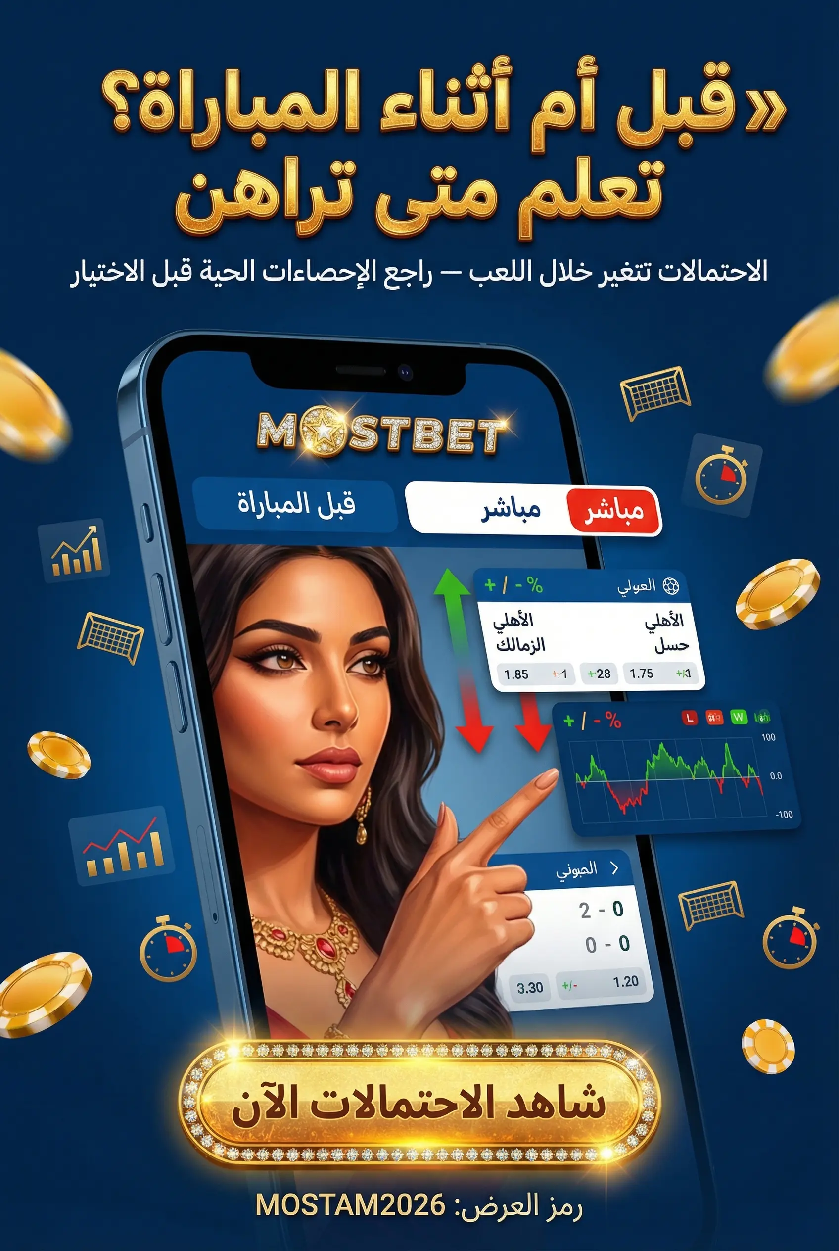 كيف تعمل خطوط المراهنة في Mostbet