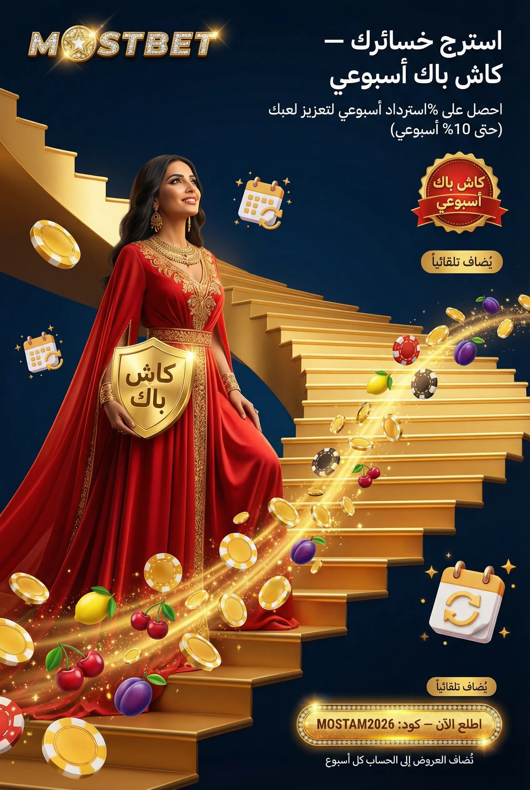 صورة توضح الكاش باك والعروض الأسبوعية