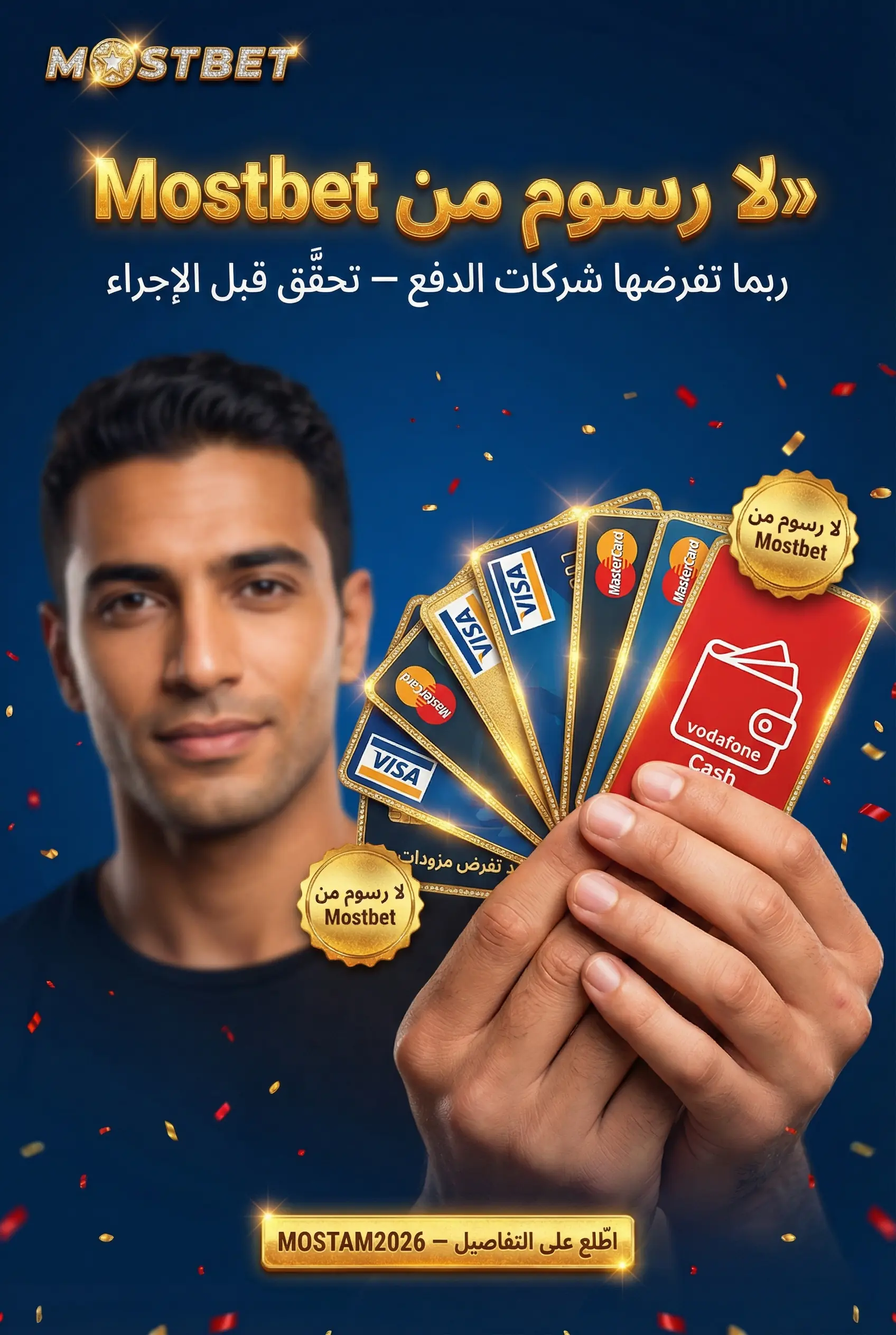 الرسوم والحدود المالية في Mostbet