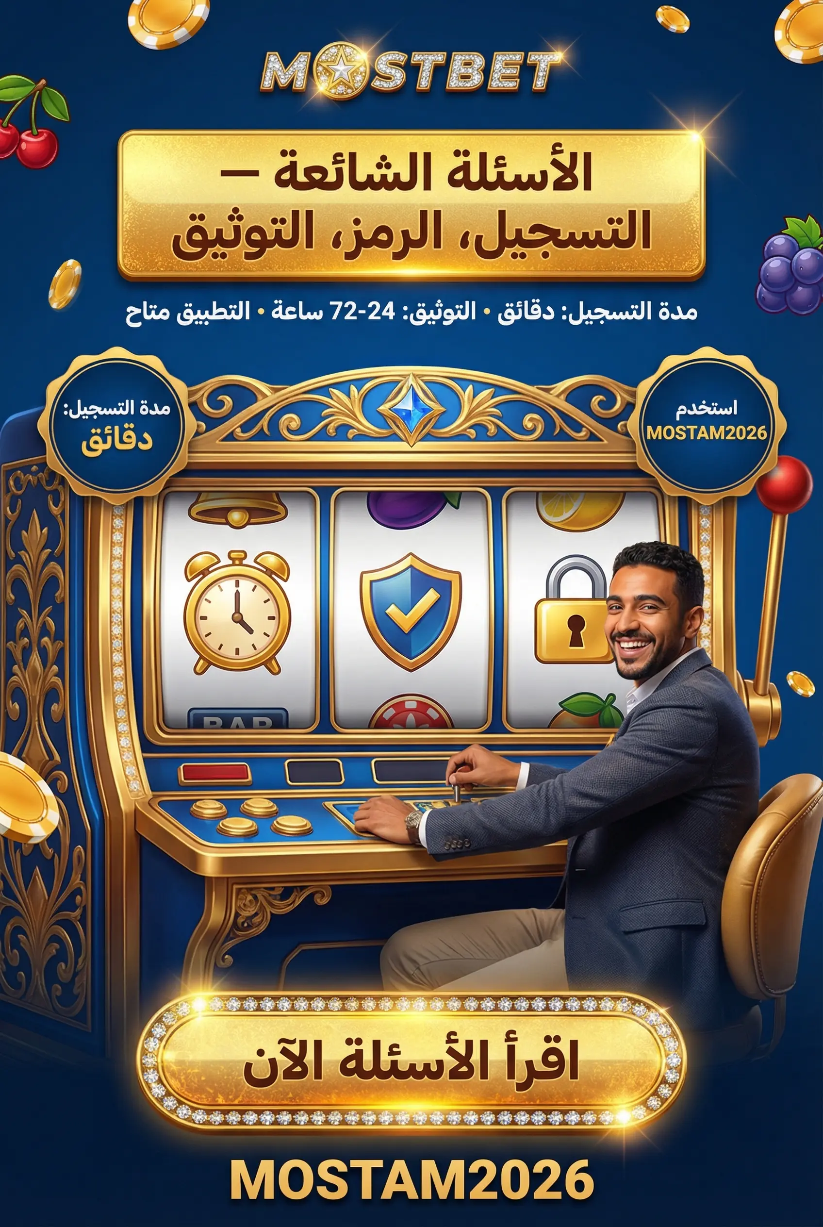 الأسئلة الشائعة حول تسجيل Mostbet مصر